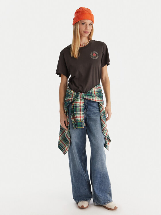 RVCA RVCA T-shirt EVJZT00166 Crna Regular Fit