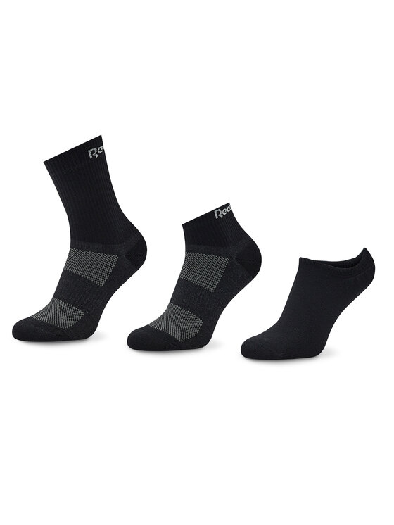 Șosete Medii Unisex Reebok Active Foundation Ankle Socks 3 Pairs GH0404 Negru