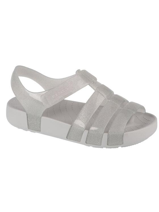 Crocs Crocs Sandały Isabella Glitter Kids Sandal Szary