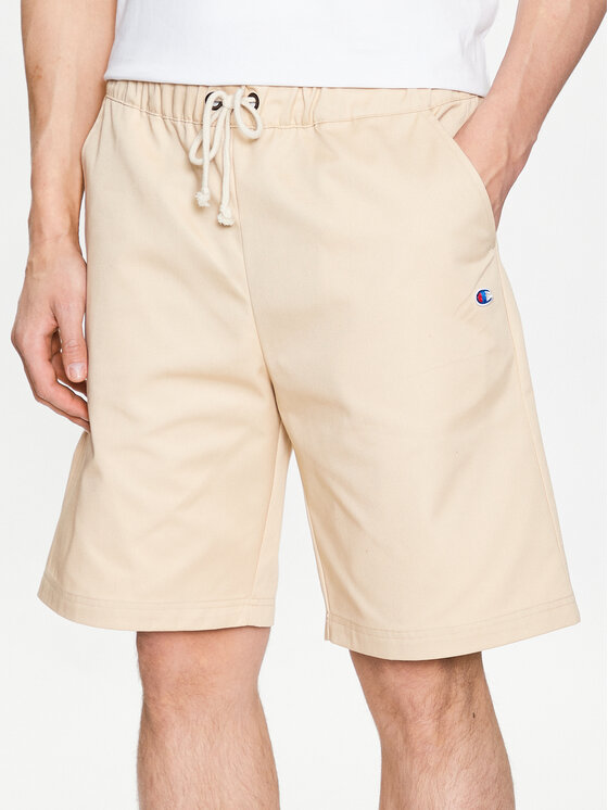 Champion Champion Шорти з тканини 217239 Бежевий Relaxed Fit