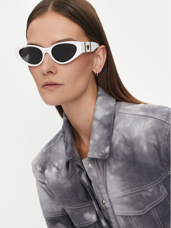 Versace Versace Okulary przeciwsłoneczne 0VE4454 314/87 Biały