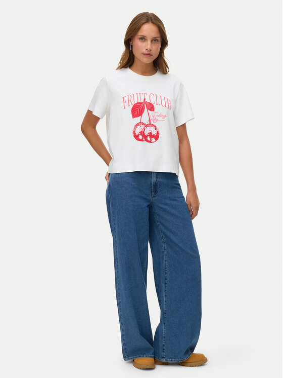 Vero Moda Vero Moda T-Shirt Yma 10338503 Bílá Regular Fit