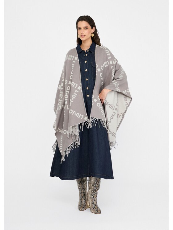 Liu Jo Liu Jo Poncho 2F5033T030071502 Grigio Regular Fit