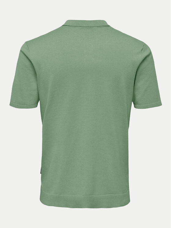 Only & Sons Only & Sons Polo Wyler 22022219 Verde Regular Fit