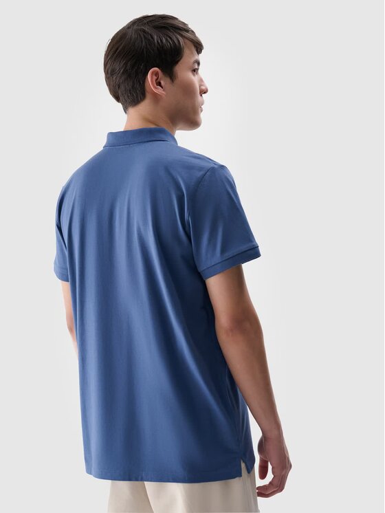 4F 4F Polokošile 4FWMM00TPTSM367 Modrá Regular Fit