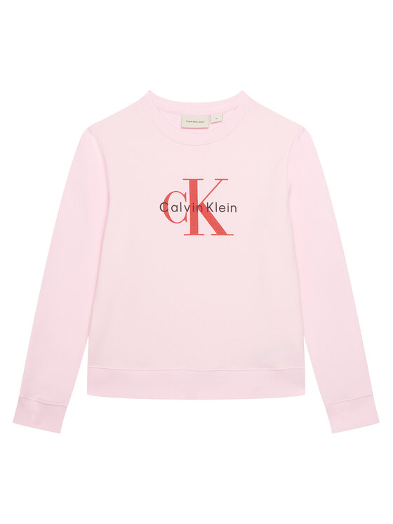 Calvin Klein Jeans Calvin Klein Jeans Mikina Monogram IU0IU00714 Ružová Regular Fit