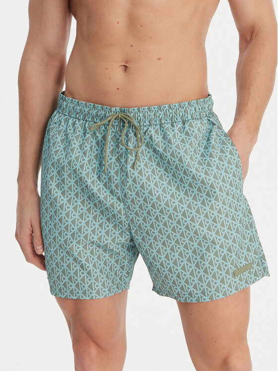 Calvin Klein Swimwear Calvin Klein Swimwear Pantaloncini da bagno LV00N61027 Verde Regular Fit