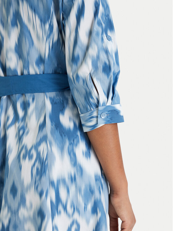 Luisa Spagnoli Luisa Spagnoli Vestito chemisier Palato 542965 Blu Regular Fit