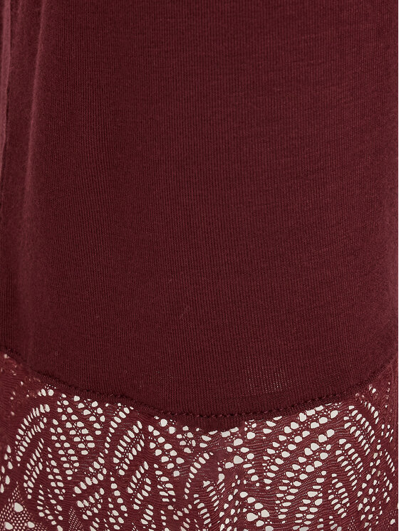Femilet by Chantelle Femilet by Chantelle Spodnie piżamowe Jazz FNA560 Bordowy Regular Fit