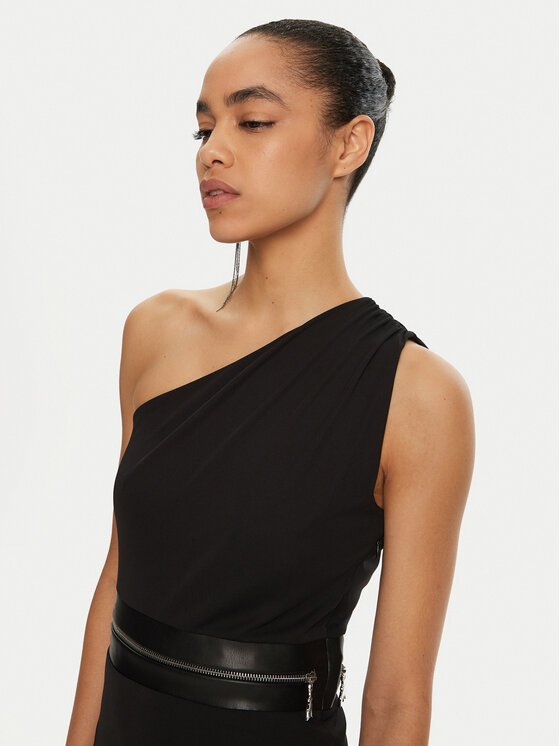 Patrizia Pepe Patrizia Pepe Rochie cocktail 8A1253 J171 Negru Regular Fit