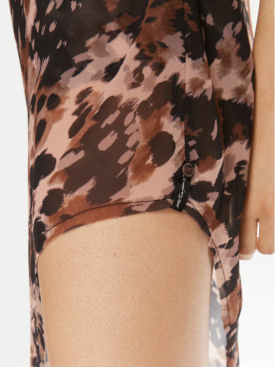 One Teaspoon One Teaspoon Ljetna haljina Goldie 26320 Smeđa Slim Fit