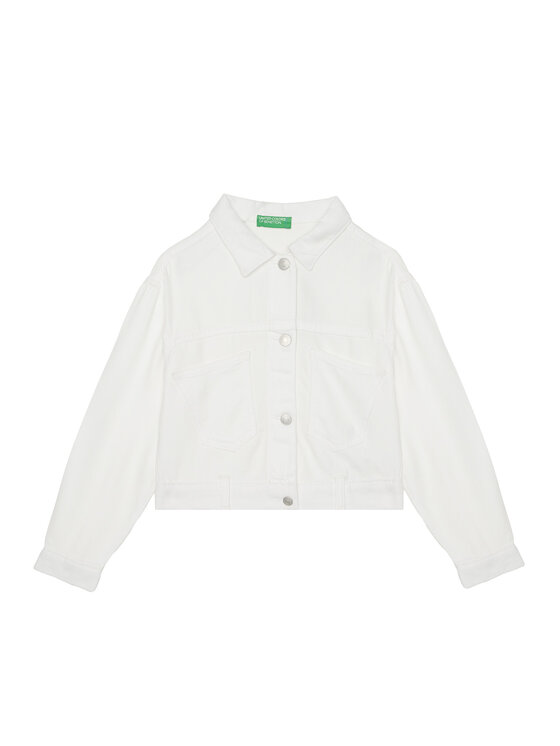 United Colors Of Benetton United Colors Of Benetton Giacca di transizione 21AQCN060 Bianco Regular Fit
