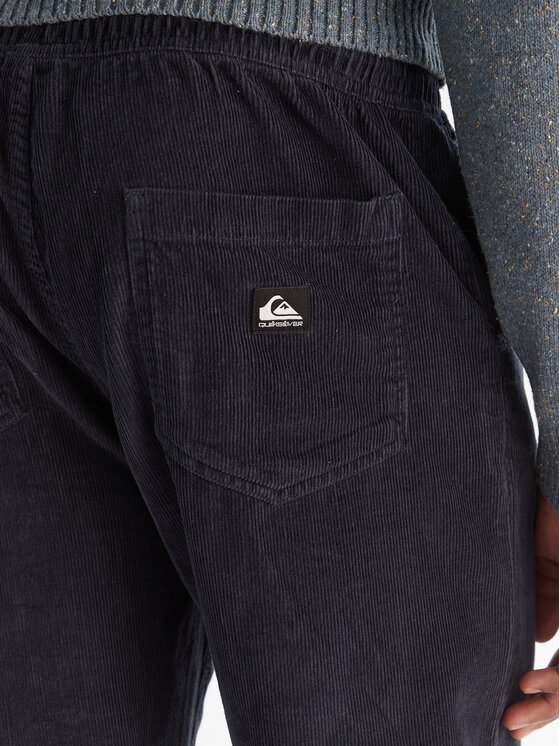 Quiksilver Quiksilver Текстилни панталони Taxer EQYNP03315 Тъмносин Loose Fit