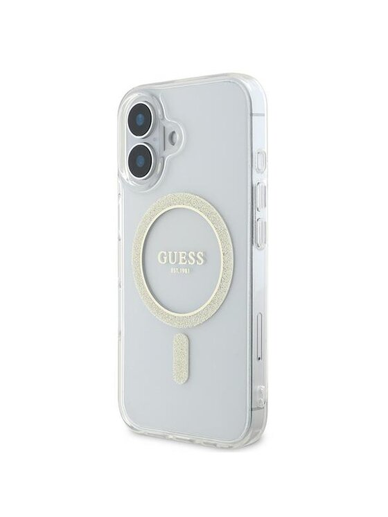 Guess Guess Etui na telefon Apple iPhone 16 Przezroczysty