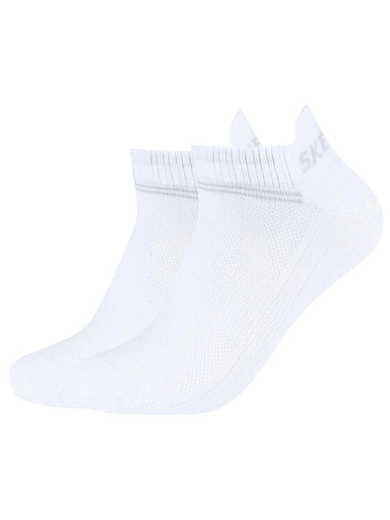 Skechers Skechers Skarpety Skechers 3PPK Bamboo Mesh Sneaker Socks Biały