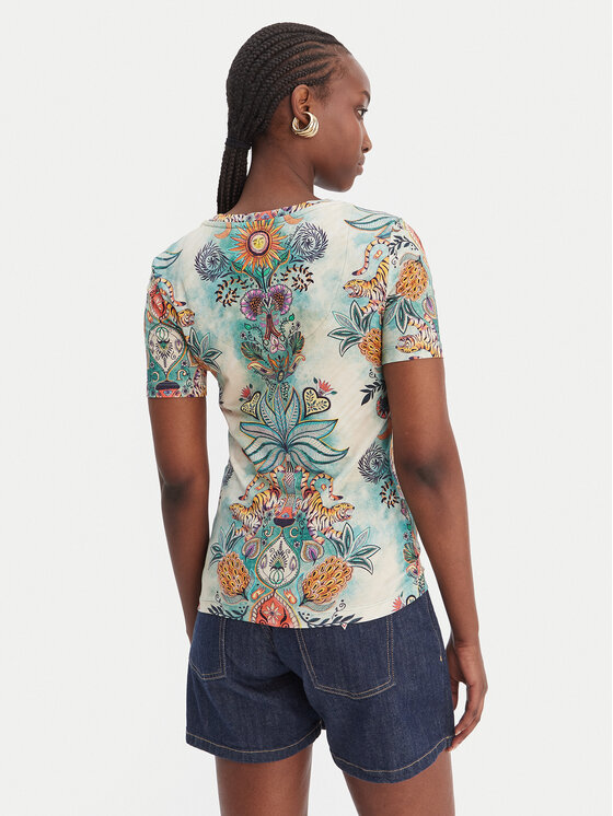 Just Cavalli Just Cavalli Póló 80PAHE02 CJ112 Színes Slim Fit