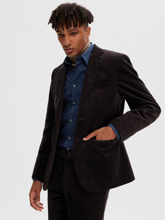 Selected Homme Selected Homme Hemd 16090212 Dunkelblau Slim Fit