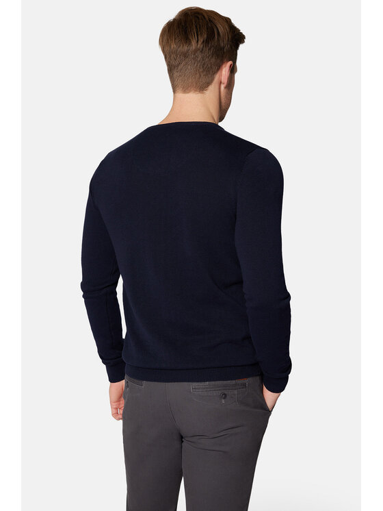 Lancerto Lancerto Sweter Lenny SW073223000029 Granatowy Regular Fit
