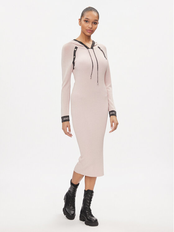 Liu Jo Sport Liu Jo Sport Džemper haljina TA4012 MS014 Ružičasta Regular Fit
