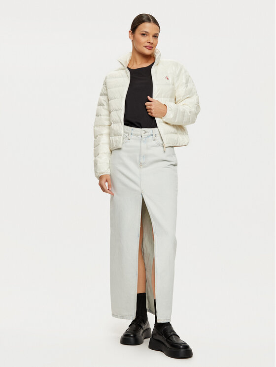 Calvin Klein Jeans Calvin Klein Jeans Geacă din puf J20J224698 Écru Regular Fit