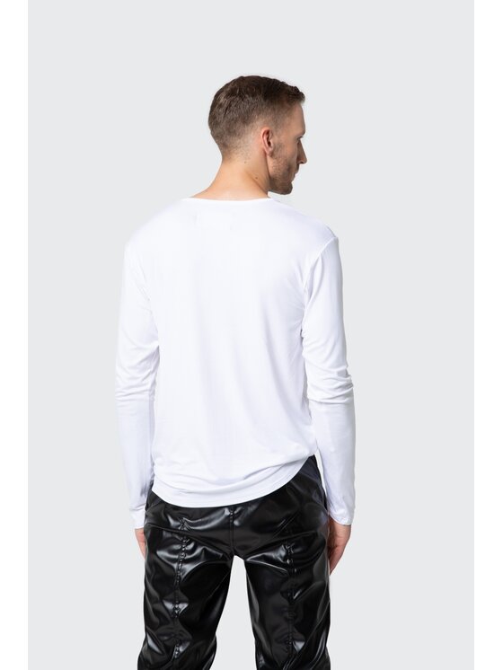 Pilawski Pilawski Longsleeve longsleeve Biały Slim Fit