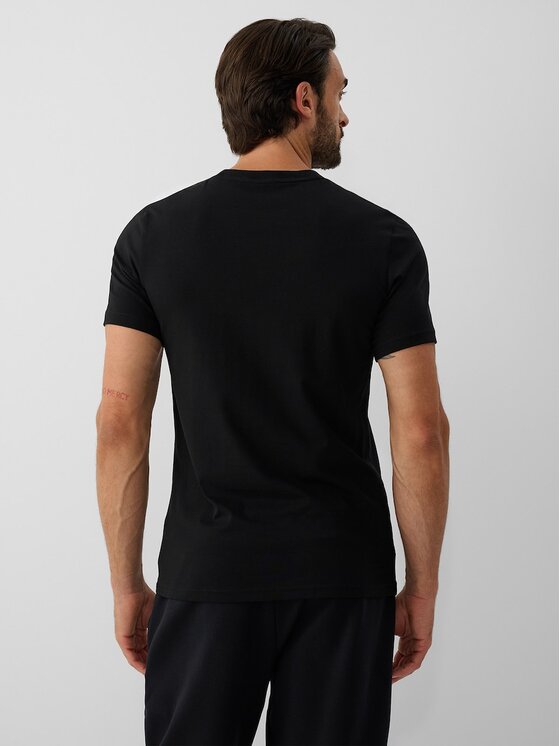 4F 4F T-Shirt 4FRAW26TTSHM4667-20S Černá Regular Fit