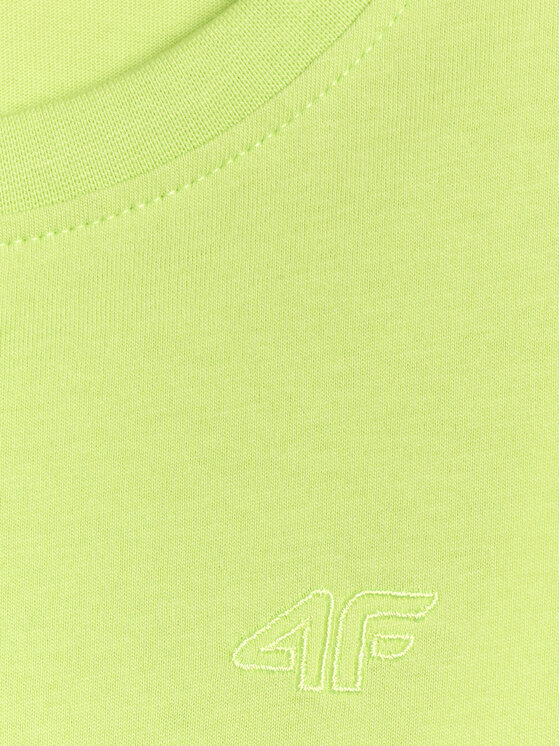 4F 4F T-Shirt BASIC+ Zielony Regular Fit