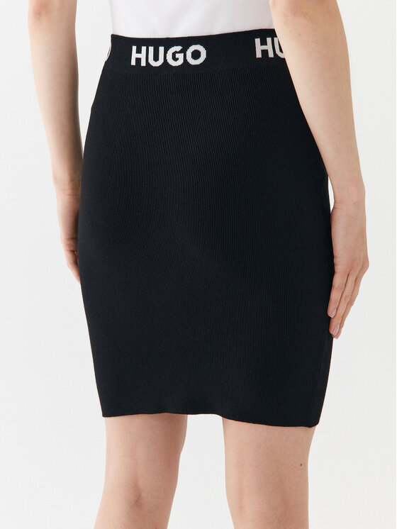 HUGO Hugo Puzdrová sukňa Sarmola 50493756 Čierna Slim Fit