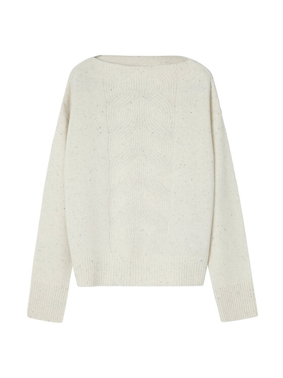 TATUUM TATUUM Sweter ALVERANA Kremowy Classic Fit