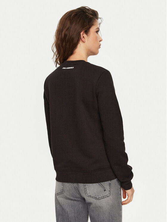 KARL LAGERFELD KARL LAGERFELD Sweatshirt A1W20081 Schwarz Regular Fit