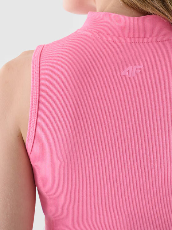 4F 4F Top 4FRAW24TSLEF182-54S Ružová Slim Fit