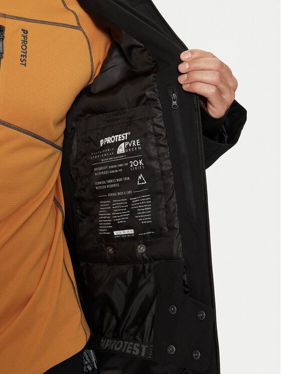 Protest Protest Skijaška jakna Timothy 6710344 Crna Slim Fit