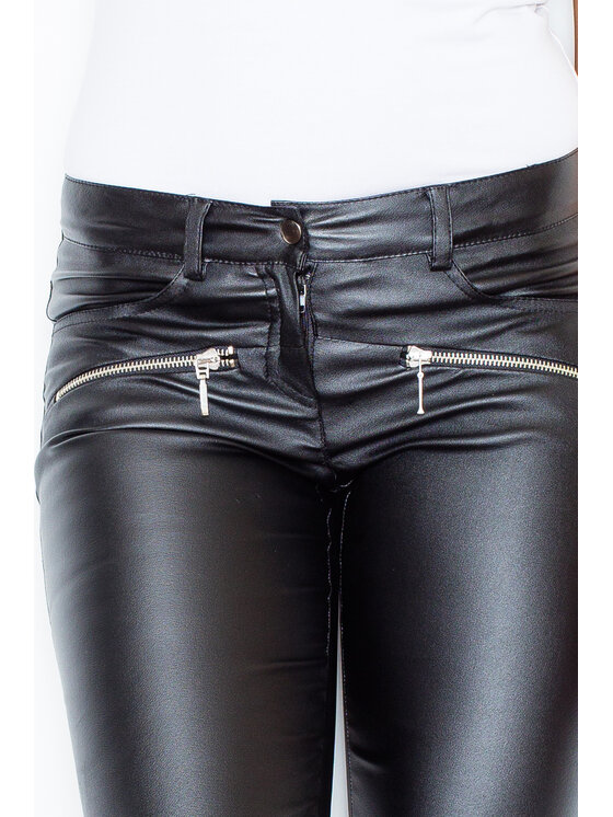 FIGL FIGLFIGL Pantaloni da donna M361 Nero Regular Fit