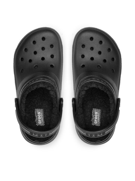 Crocs Crocs Iešļūcenes Classic Lined Clog K 207010 Melns
