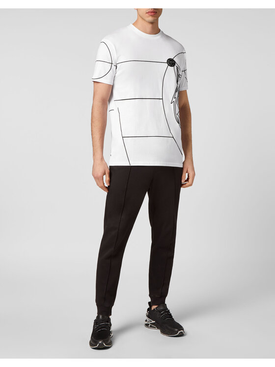 Plein Sport Plein Sport T-Shirt 823 Biały Regular Fit