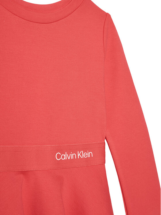 Calvin Klein Jeans Calvin Klein Jeans Повсякденна сукня Logo Tape IG0IG02666 M Рожевий Regular Fit