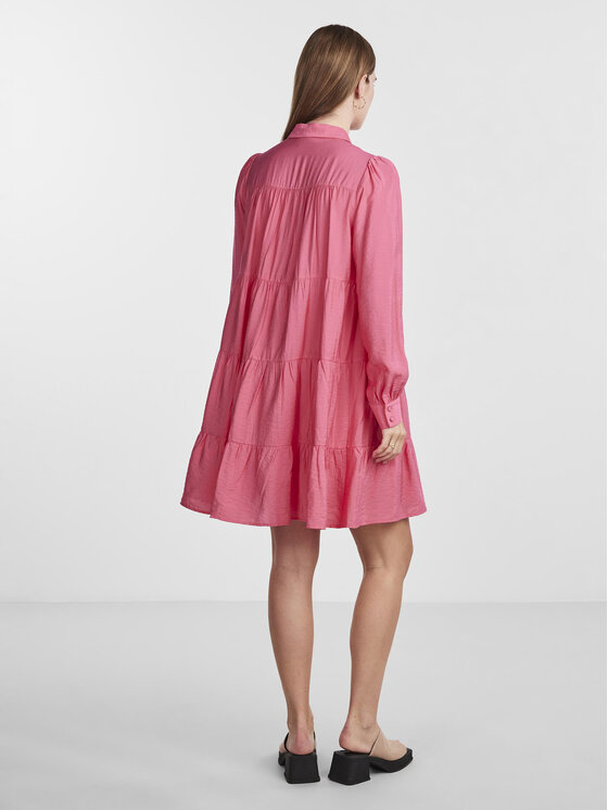 YAS YAS Haljina košulja Pala 26030720 Ružičasta Loose Fit
