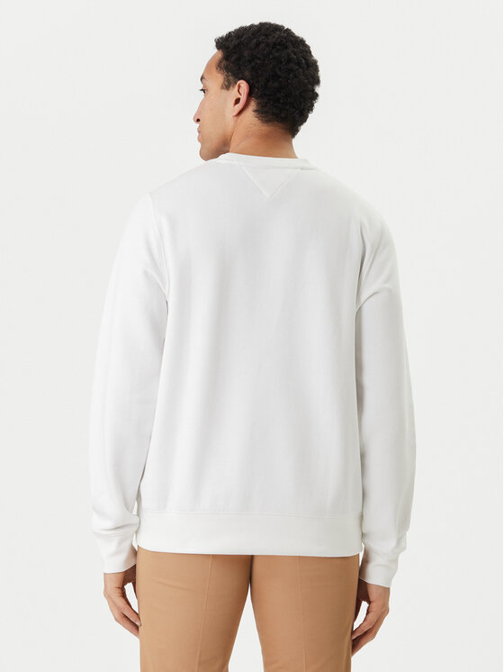 Tommy Hilfiger Tommy Hilfiger Pulóver Logo MW0MW11596 Fehér Regular Fit