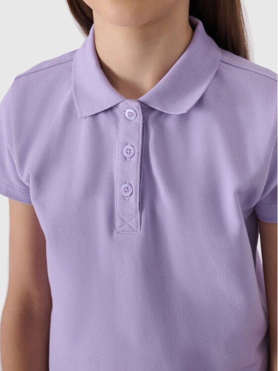 4F 4F Polo 4FJWSS24TTSHF1148-52S Różowy Regular Fit