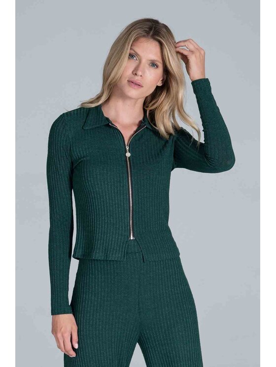 FIGL FIGLFIGL Felpa M823 Verde Regular Fit