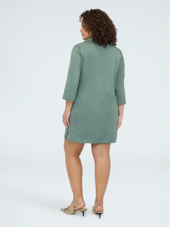 Fiorella Rubino Fiorella Rubino Vestito da giorno 7068T001748N035 Verde A-Line Fit