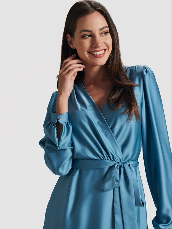 Swing Swing Kokteilinė suknelė 5AG06500 Mėlyna Regular Fit