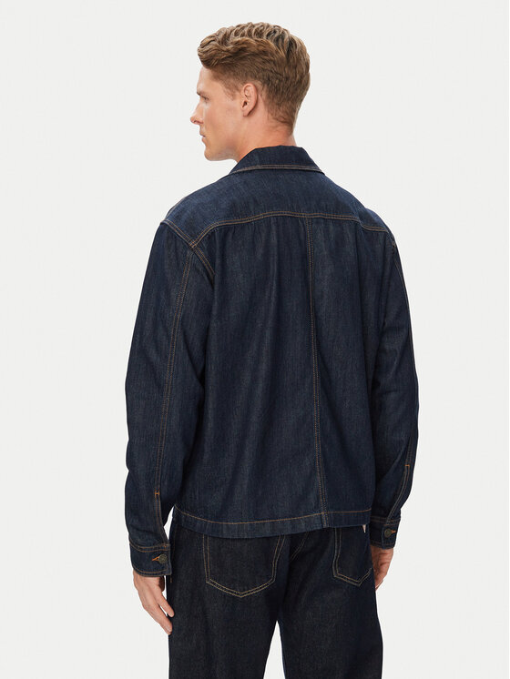 Guess Jeans Guess Jeans Jeansjacke M6YN01 D1316 Dunkelblau Regular Fit