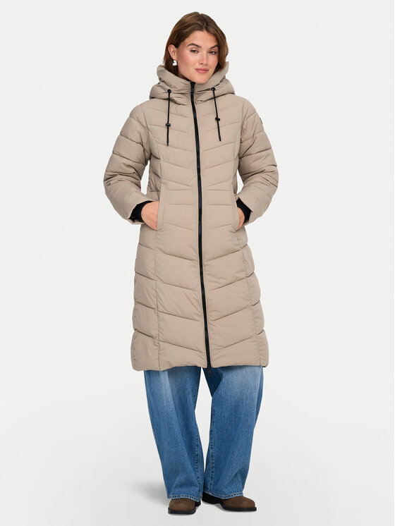 ONLY ONLY Talvemantel Juliet 15353149 Beež Regular Fit