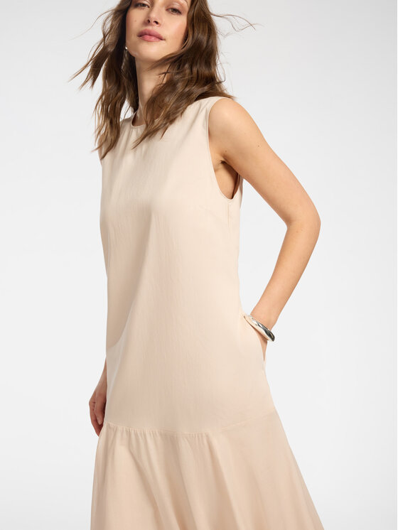 Elena Mirò Elena Mirò Sukienka wieczorowa 7065P100286N002 Kremowy A-Line Fit