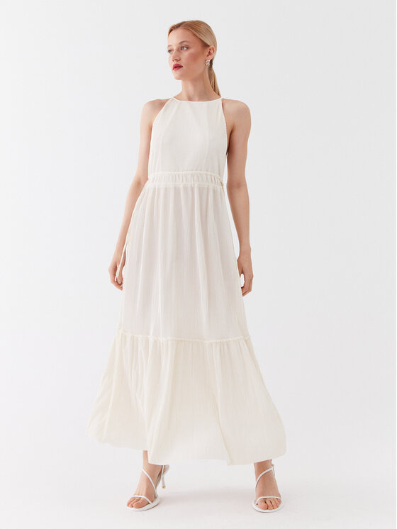 Patrizia Pepe Patrizia Pepe Ежедневна рокля 2A2520/A263-W347 Екрю Regular Fit