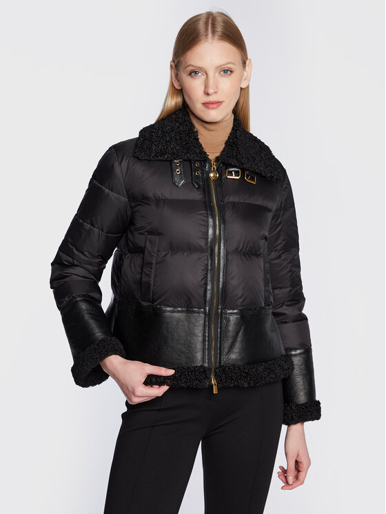 PINKO PINKO Geacă Iside 1G18KJ Y4V5 Negru Regular Fit