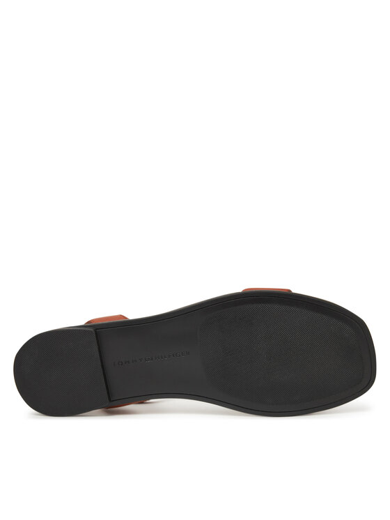 Tommy Hilfiger Tommy Hilfiger Sandale Ankle Strap Leather Sandal FW0FW08422 Smeđa