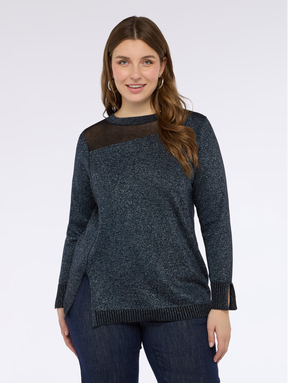 Fiorella Rubino Fiorella Rubino Maglione M013L008261N034 Blu Regular Fit