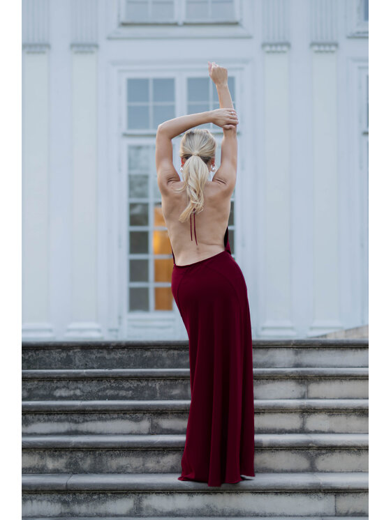 MAI MAI Sukienka koktajlowa VANESSA Bordowy Feminine Fit